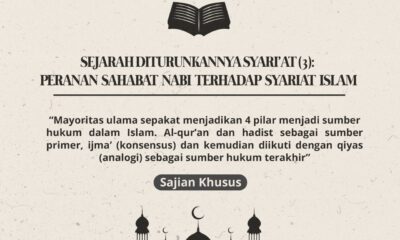 Sejarah Diturunkannya Syari’at (3): Peranan Sahabat Nabi terhadap Syariat Islam