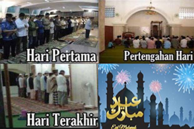 Hari ke-7 Ramadhan, Jamaah Sholat Tarawih Mulai Menyusut