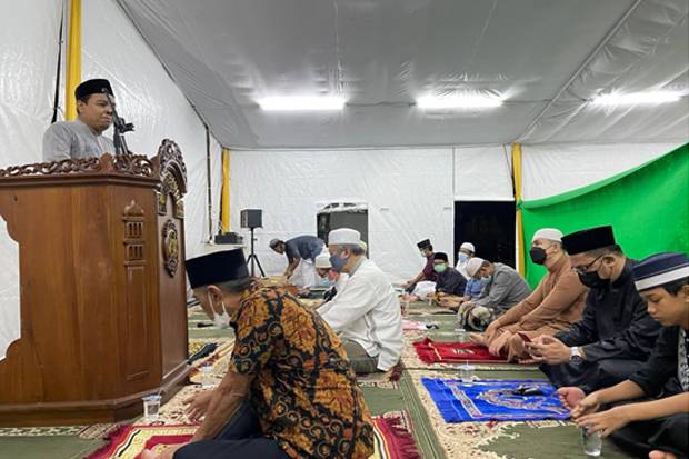 Melongok Tenda Arafah di Kompleks Taman Villa Meruya