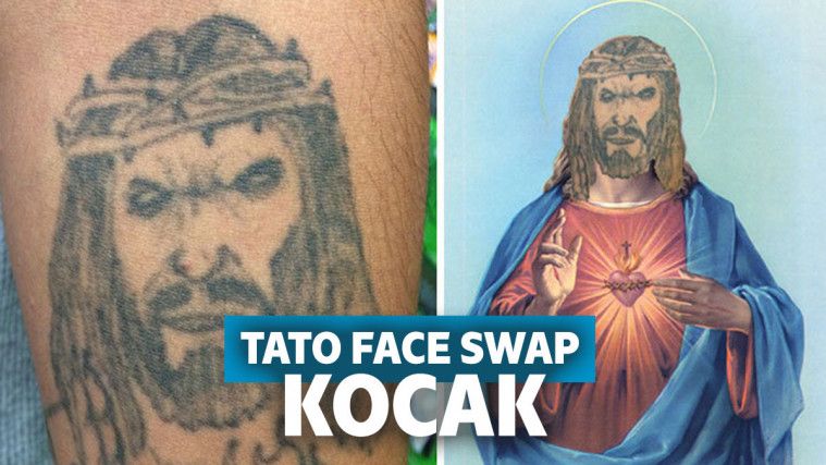 Bukannya Keren, 12 Tato Face Swap Ini Malah Terlihat Absurd