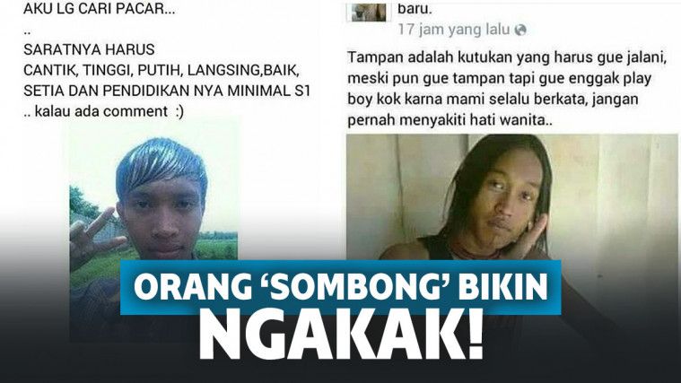 Kocak! Deretan Orang Sombong Ini Bikin Ngakak Seubun-Ubun