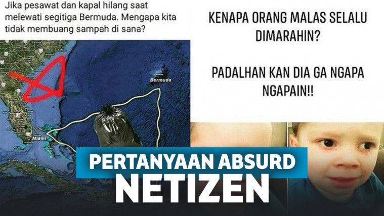 Kocak! Pertanyaan Absurd dari Netizen, Ada yang Bisa Jawab?