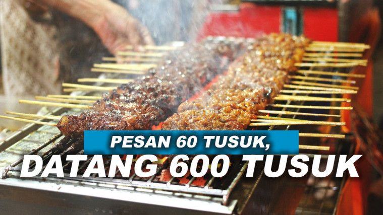 Pesan 60 Tusuk Sate, Datang 600 Tusuk