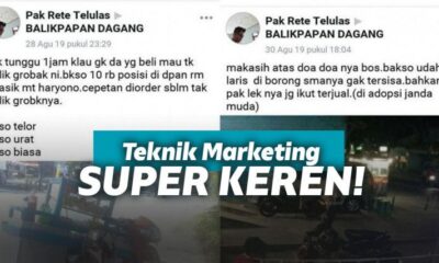 Tulis Status Absrud, Dagangan Abang Bakso Ludes