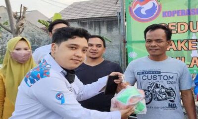 Berbagi Kebaikan, DPP Pemuda Perindo Bagikan 300 Paket Sembako di Bekasi