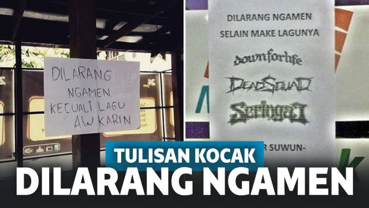 13 Tulisan Dilarang Ngamen Ini Bikin Ketawamu Nyaring