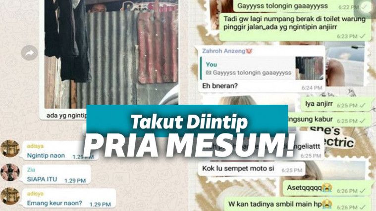 Mengira diintip pria mesum, faktanya malah bikin ngakak