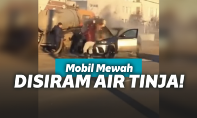 Terbakar hebat, Mobil Mewah Ini Dipadamkan Pake Cairan Tinja