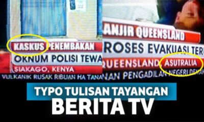 Typo Tulisan Pada Tayangan Berita Televisi Ini Bikin Ketawa