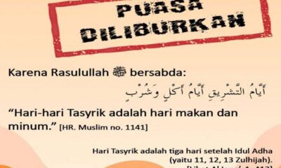 Bertepatan Hari Tasyrik, Begini Cara Puasa Ayyamul Bidh di Bulan Dzulhijjah