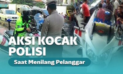 10 Aksi Lucu Polisi Saat Hadapi Pelanggar Lalu Lintas