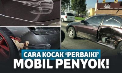 15 Foto Ini Tunjukkan ‘Ilmu Kepepet’ Perbaiki Mobil Penyok!