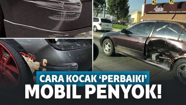 15 Foto Ini Tunjukkan ‘Ilmu Kepepet’ Perbaiki Mobil Penyok!