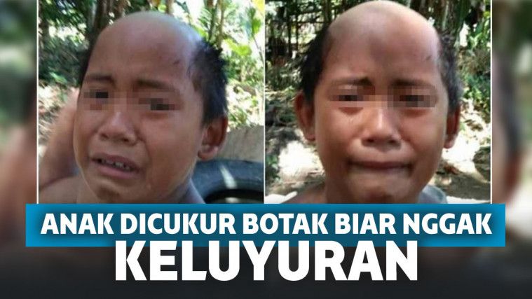 Ayah Ini Cukur Botak Anaknya Supaya nggak Keluar Rumah