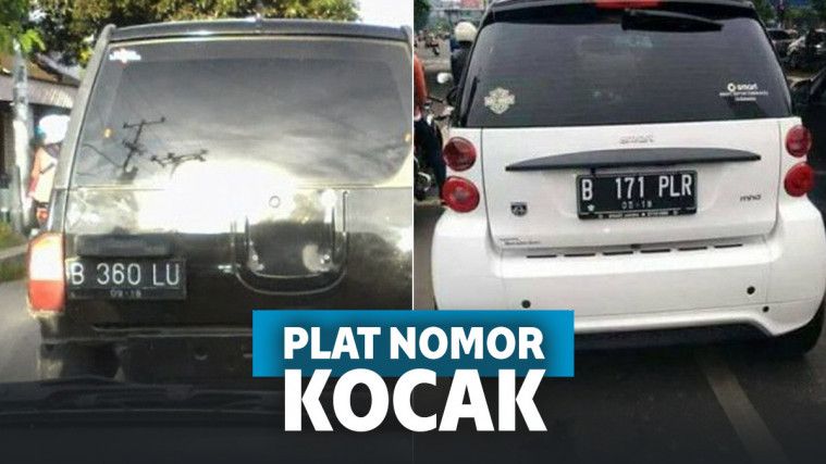 Kocak! 12 Plat Nomor Kendaraan Ini Bikin Ketawamu Nyaring