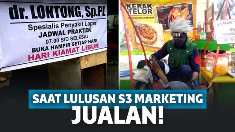 15 Kelakuan Kocak Orang Indonesia Saat Jualan