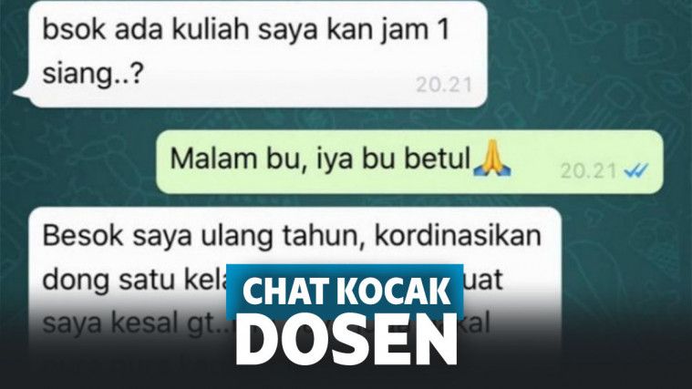 Kumpulan Chat Kocak Dosen dan Mahasiswa, Pernah Kayak Gini?