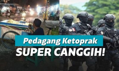 Penjual ketoprak bawa HT saat jualan, netizen takut diculik