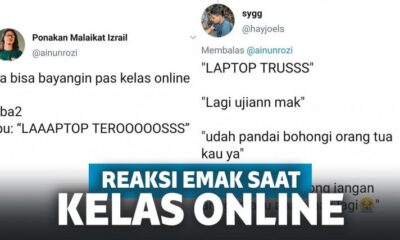 Reaksi Emak-emak ketika Anaknya Lagi Kelas Online di Rumah