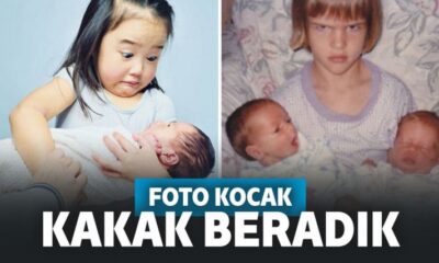 12 Potret Kocak Kakak Beradik Saat Sedang Berfoto Bersama