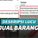 Jual Barang Bekas, Deskripsinya Bikin Ngakak!