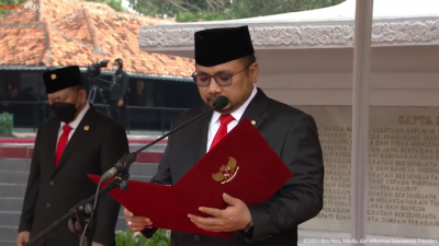 Doa Puitis Menag Yaqut di Hari Kesaktian Pancasila