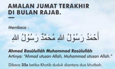 Amalan Jumat Terakhir di Bulan Rajab dan Fadilahnya