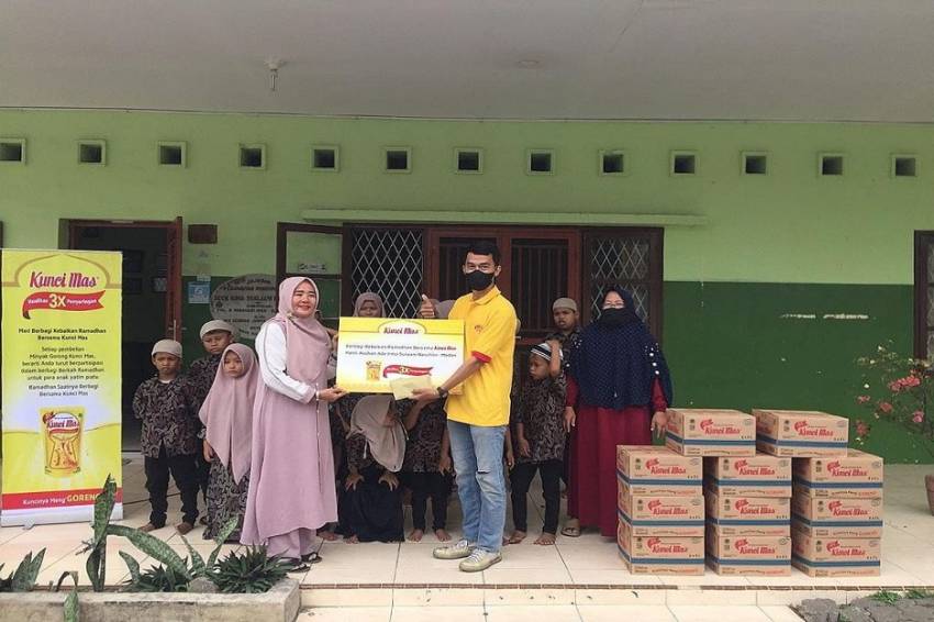 Berbagi Kebaikan Ramadhan, Kunci Mas Santuni Anak Yatim Piatu