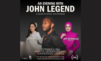 Harga Tiket dan Cara Beli untuk Konser John Legend, Featuring Yura Yunita & Dato’ Sri Siti Nurhaliza