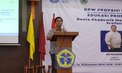 DPW PROPAMI Sumsel: Edukasi Sertifikasi Profesi Pasar Modal untuk Membangun Generasi Kompeten